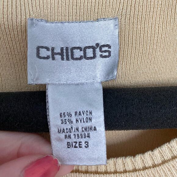 Chico’s Sleeveless Tank Top 3 XL - Picture 3 of 3